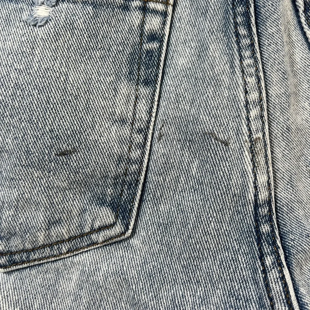 PacSun Baggy Jean Cut-Off Shorts Womens 27 Blue Denim Relaxed Frayed Hem Summer